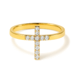 copy of 925 sterling silver inlaid zircon cross ring