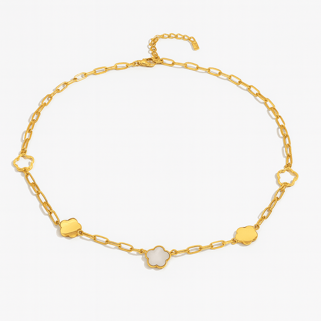 pearl flower necklace