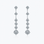 moissanite silver earrings