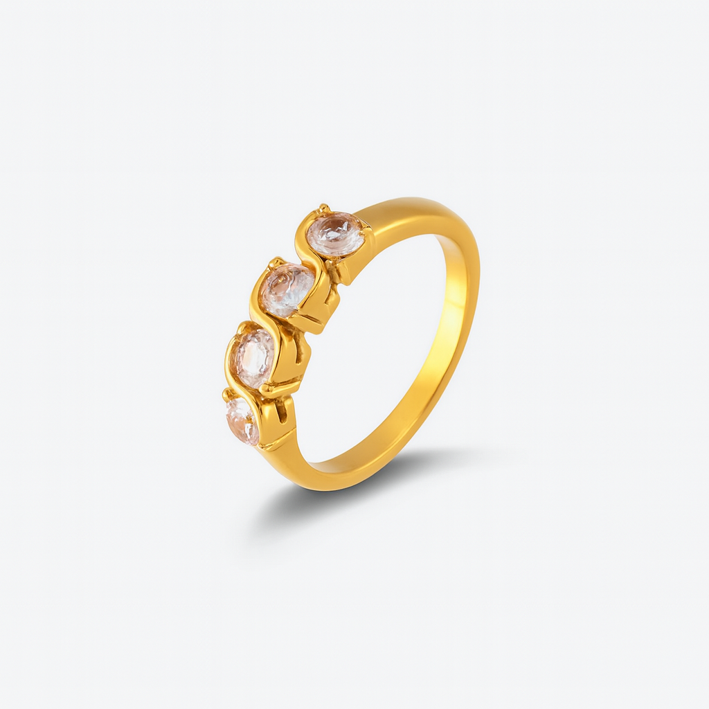 copy of real gold color preservation cold palace style stainless steel jewelry for women
