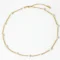 gold plated pearl necklace