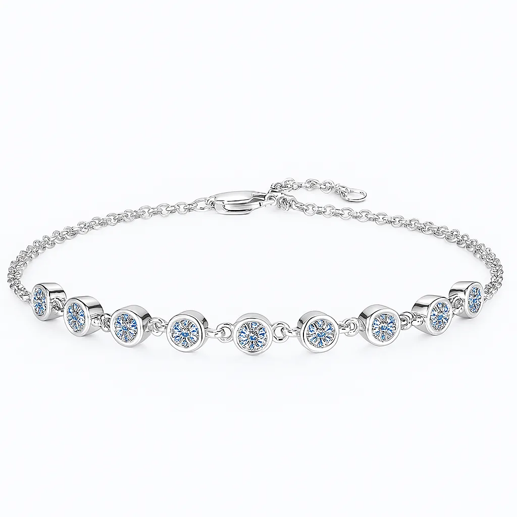 moissanite silver bracelet igya