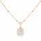 Gold Crystal Necklace gold crystal necklace