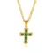 zircon cross necklace