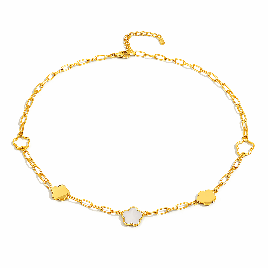 pearl flower necklace