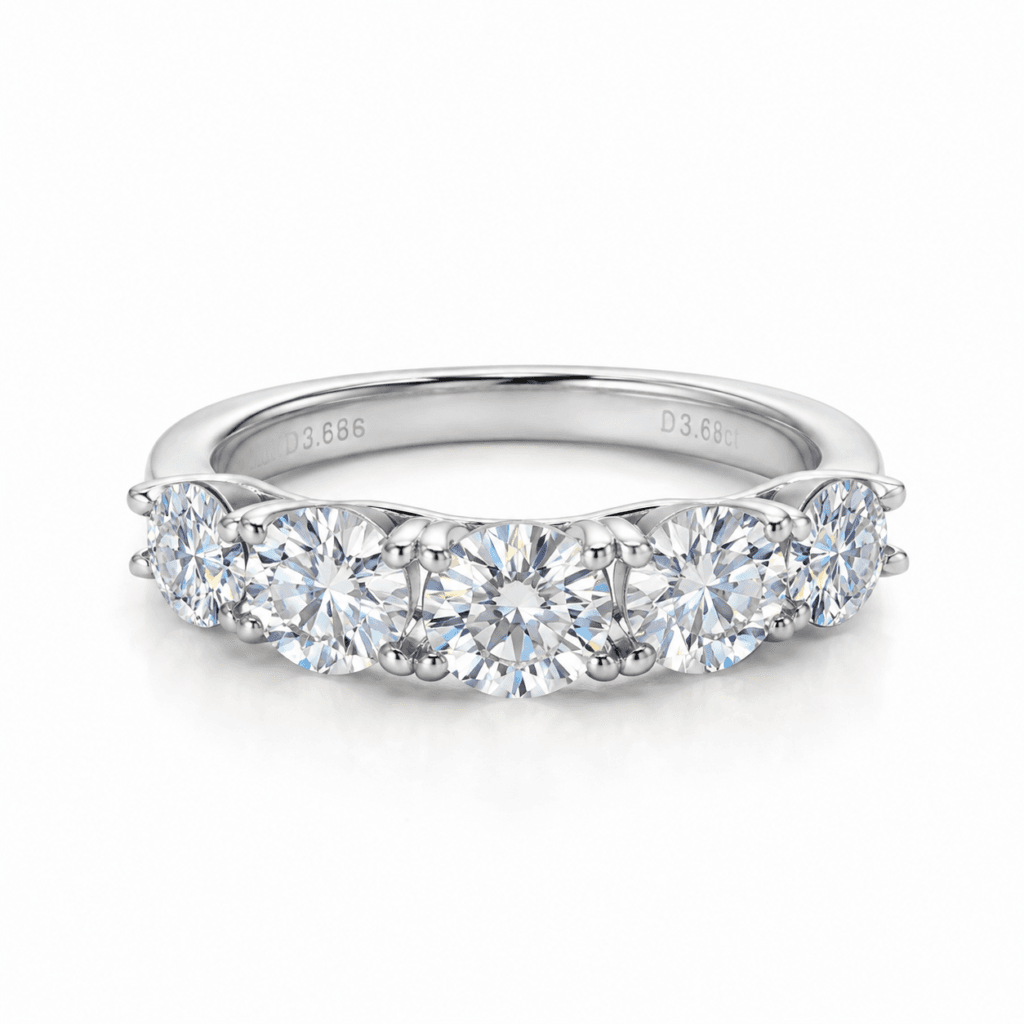 3.6ct moissanite silver ring