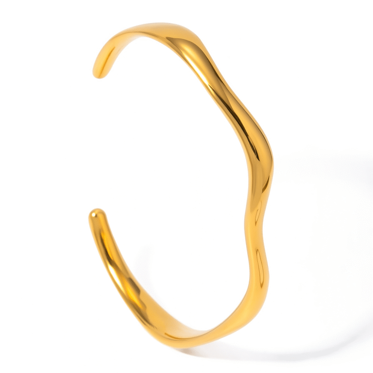 gold ripple bangle gold igya