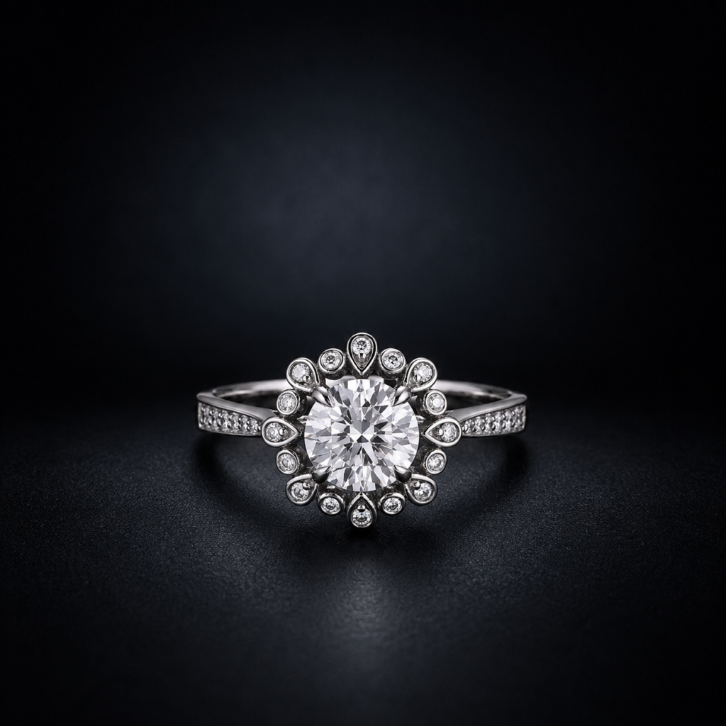 celestial star diamond ring 0.5 ct