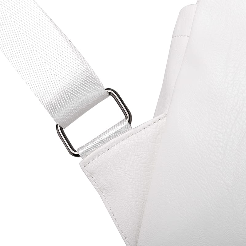 brand luxury ribbon backpack new pu leather waterproof bag college style young student bag white famous designer design brand luxury ribbon backpack new pu leather waterproof bag college style young student bag white famous designer design