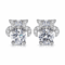 butterfly moissanite studs