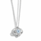 eternal heart pendant clavicle necklace cross border hot sale full diamond zircon rotating lucky four leaf clover necklace