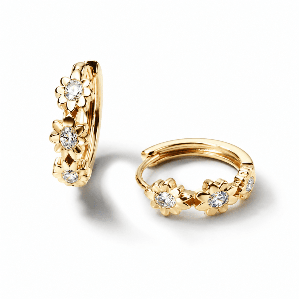 Earrings gold brincos